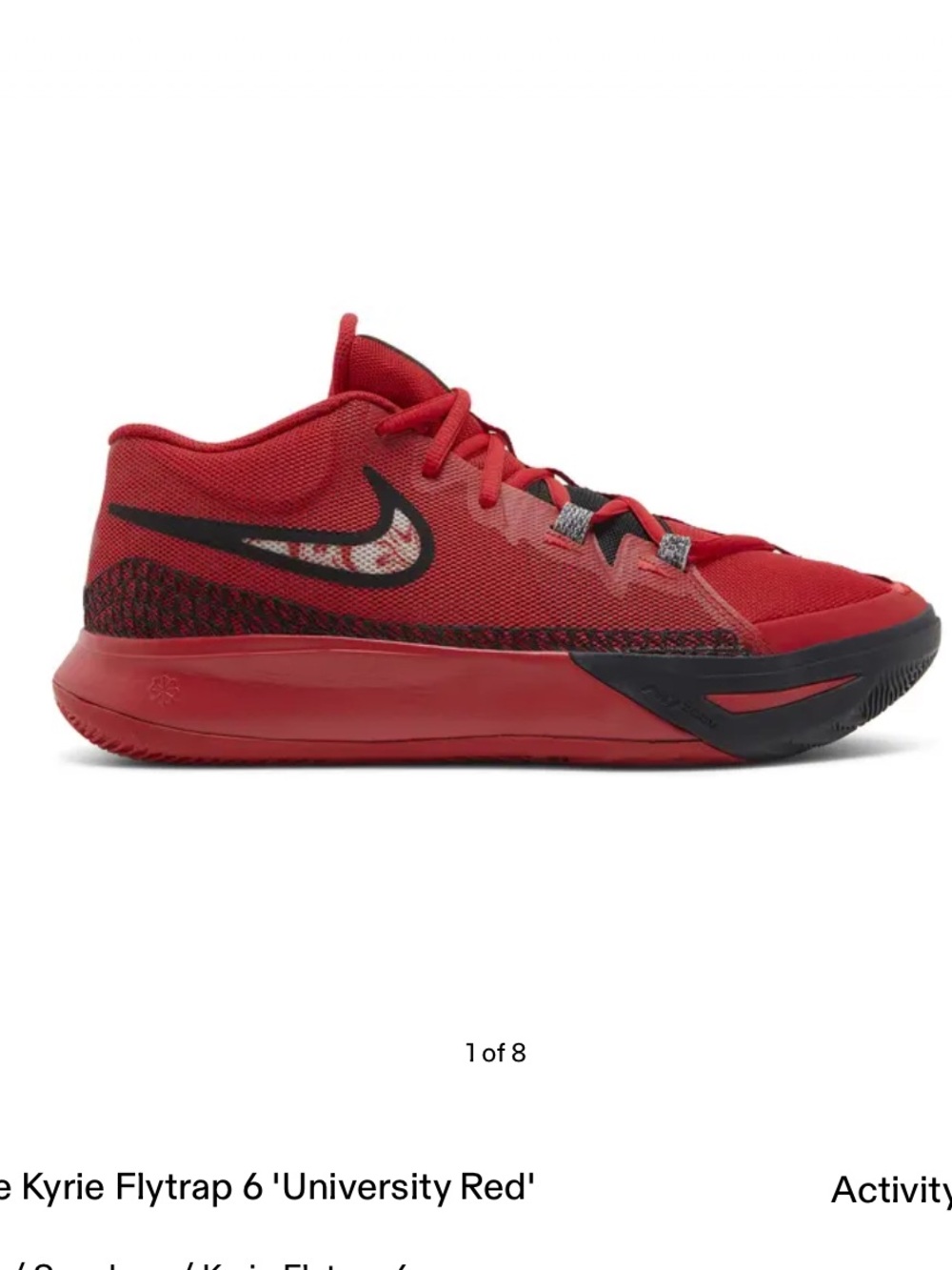 Nike Kyrie Flytrap 6 Red and Black Low-Top Sneakers